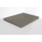 Фасад LuxeForm Acryl GL-804U Кварцевый, глянец, толщина 18,4мм, основа МДФ, обратная сторона-высокопрочное покрытие в цвет