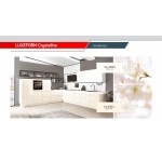 Фасад LuxeForm Crystaline MT-201U Жасмин, суперматовое покрытие, толщина 20мм, основа МДФ, обратная сторона-высокопрочное покрытие в цвет