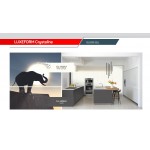 Фасад LuxeForm Crystaline GL-002U Белое солнце, глянец, толщина 20мм, основа МДФ, обратная сторона-высокопрочное покрытие в цвет